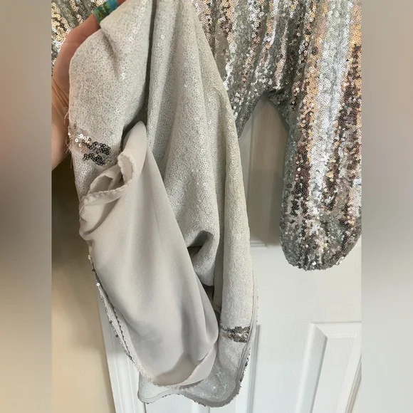 Anthropologie Lisabette Sequined Mini Dress S - Picture 7 of 7